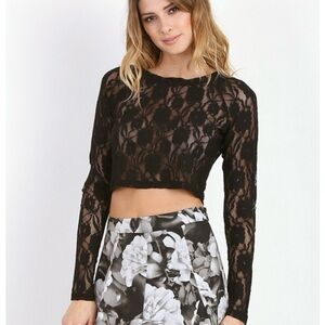 Show Me Your Mumu Lace Crop Top